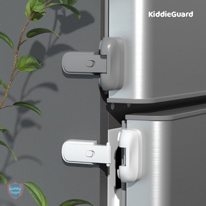 Child Safety Fridge Lock , Baby Safety Refrigerator Freezer Door Lock, No Tools Need or Drill (Grey) - 1 PC - Image 13