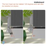 Child Safety Fridge Lock , Baby Safety Refrigerator Freezer Door Lock, No Tools Need or Drill (Grey) - 1 PC - Image 15