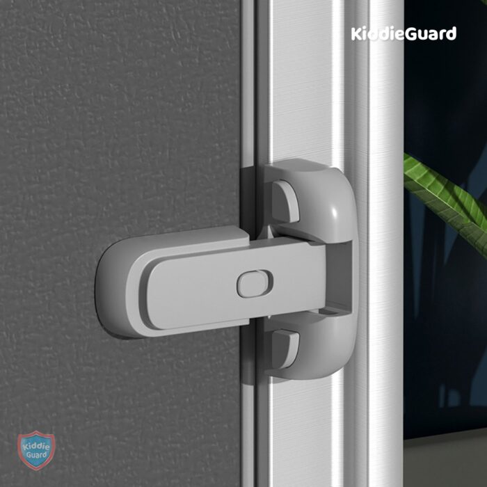 Child Safety Fridge Lock , Baby Safety Refrigerator Freezer Door Lock, No Tools Need or Drill (Grey) - 1 PC - Image 18