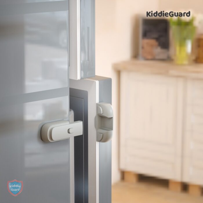 Child Safety Fridge Lock , Baby Safety Refrigerator Freezer Door Lock, No Tools Need or Drill (Grey) - 1 PC - Image 19