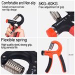 Hand Gripper Adjustable Heavy Duty Grip Hand Trainer Training Equipment Equipment Fitness Hand Exercise Exercise Grip Portable(Random Color)