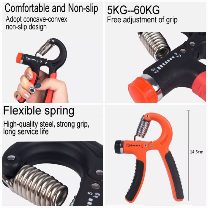 Hand Gripper Adjustable Heavy Duty Grip Hand Trainer Training Equipment Equipment Fitness Hand Exercise Exercise Grip Portable(Random Color) - Image 1