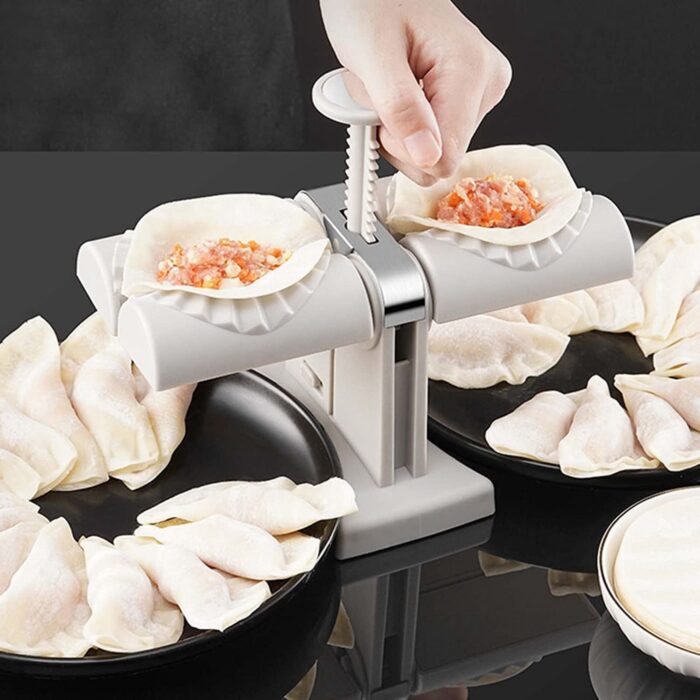 Double head design automatic dumpling machine mold,  dumplings quickly and easily (random color) - Image 1