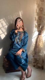 2 pcs Stitched suit  Pocket Sequence Embroidery - Image 16