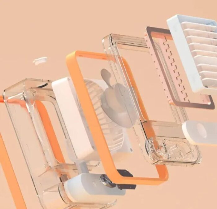 Rechargeable Mini Mist Humidifier Fan Portable Desktop Air Conditioner USB Mini Air Cooler Fan Water Cooling Fan with 3 Speed Spray Humidifier Purifier Indoor,Outdoor  (Random Color) - Image 5