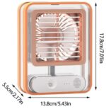 Rechargeable Mini Mist Humidifier Fan Portable Desktop Air Conditioner USB Mini Air Cooler Fan Water Cooling Fan with 3 Speed Spray Humidifier Purifier Indoor,Outdoor  (Random Color) - Image 9