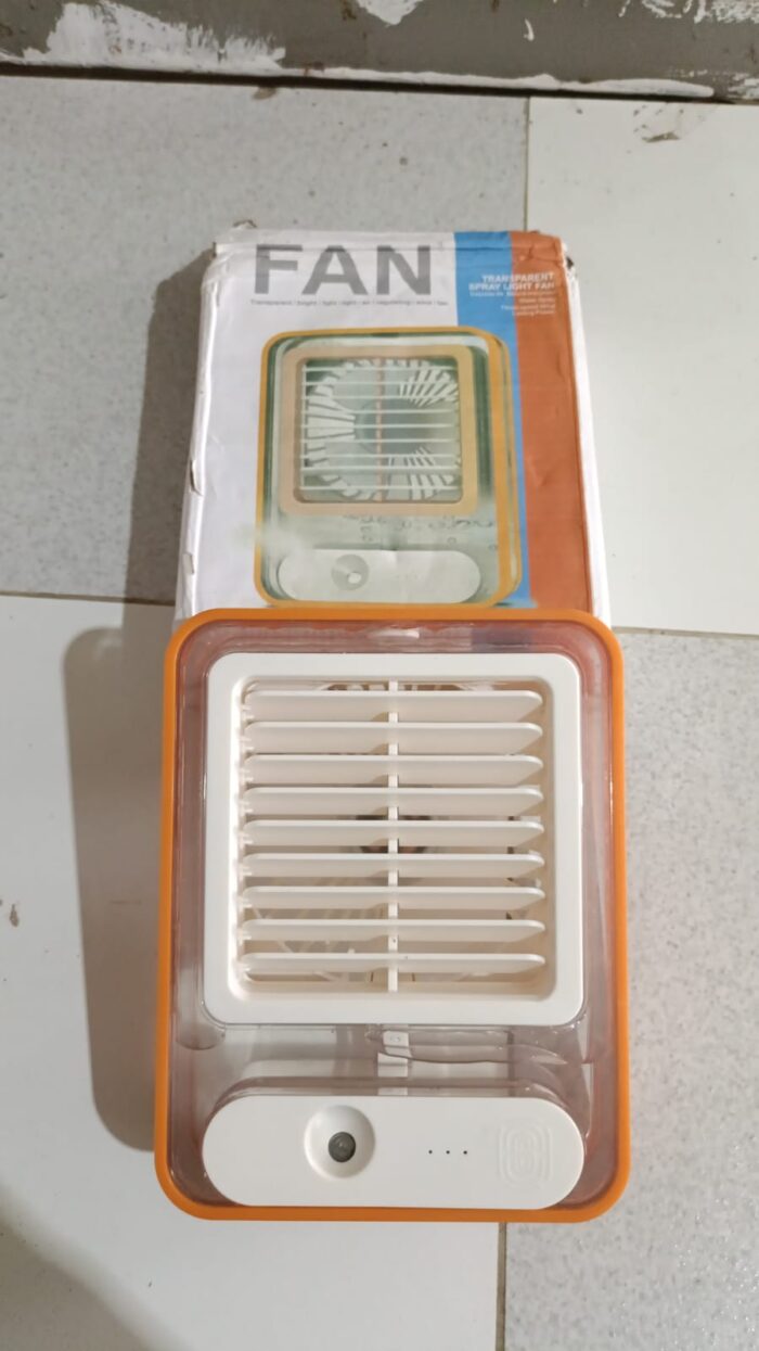 Rechargeable Mini Mist Humidifier Fan Portable Desktop Air Conditioner USB Mini Air Cooler Fan Water Cooling Fan with 3 Speed Spray Humidifier Purifier Indoor,Outdoor  (Random Color) - Image 3