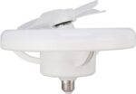360° Rotating Socket Ceiling Fan with Light and Remote - Image 11