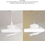 360° Rotating Socket Ceiling Fan with Light and Remote - Image 13