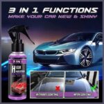3 in 1 High Protection Quick Car Coating Spray, Ceramic Car Coating Spray Crystal Coating for Car Wax Spray Plastic Parts Refurbish Agent Car Hand Spray (100 ml) - Image 3