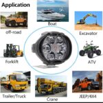 2PCS Work Lights 6 LED Motorcycle Headlight Spot Light Waterproof Super Bright Auxiliary Scooters Universal 12v Led Bar - Image 5