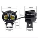 OWL Shape Fog Yellow-White & Flash light Low & High Beam Owl Plastic Body Spot Light for All Cars And Bikes 9V-60V 40W - Image 3