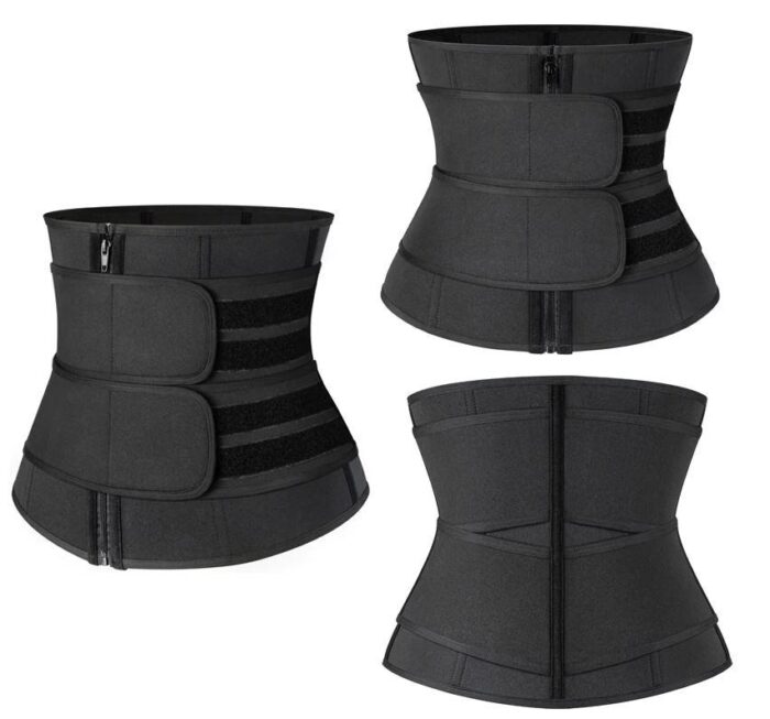 Waist Trainer Belt-Slimming Body Shaper Belts Sport Girdle with two strap - Image 2