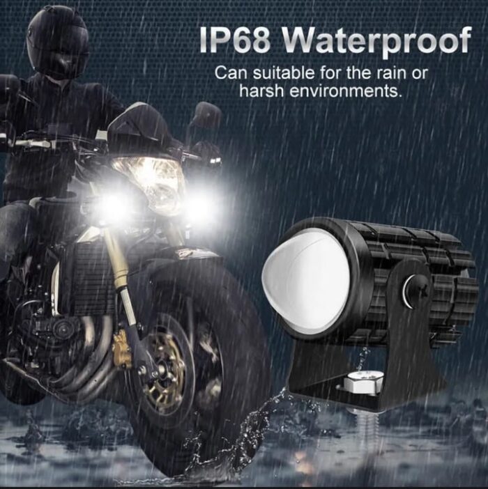 2 pcs Mini drive fog light with ( 3 point ) gift fog light for all bikes With Yellow & white colour . For Bike ,Car , Jeep . - Image 10