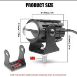 2 pcs Mini drive fog light with ( 3 point ) gift fog light for all bikes With Yellow & white colour . For Bike ,Car , Jeep . - Image 7