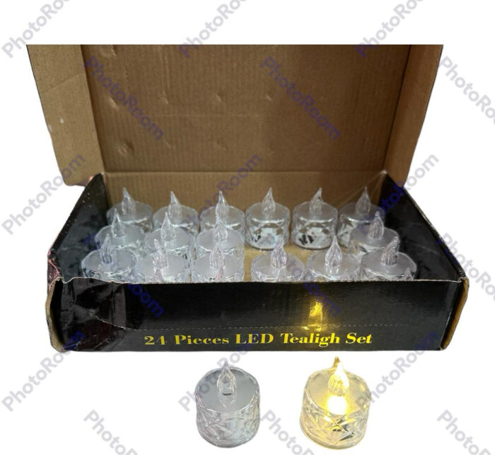 Pack of 12 Warm White Flameless Led Tealight Candle Decorative Battery Operated Tea Lights - Image 10