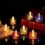 Pack of 12 Warm White Flameless Led Tealight Candle Decorative Battery Operated Tea Lights - Image 5
