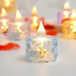 Pack of 12 Warm White Flameless Led Tealight Candle Decorative Battery Operated Tea Lights - Image 4