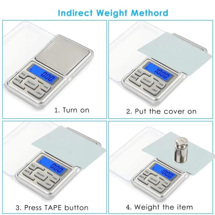 Mini Electronic Scales High Precision Pocket Digital Scale for Gold Sterling Jewelry Balance Gram For Kitchen Scale 500gx0.1g - Image 4