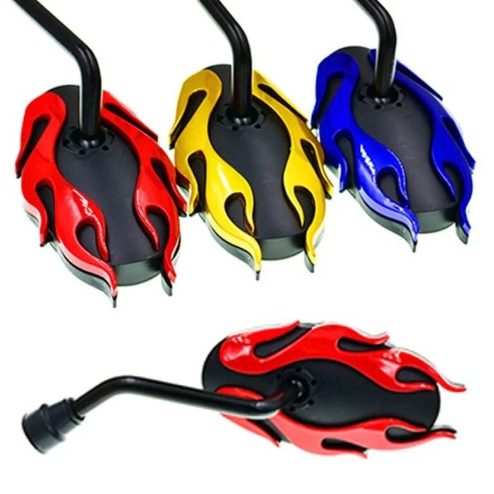 1Pair Motorcycle Universal Side Rear View Mirrors Back Side Mirrors For Dirt Bike honda Yamaha Kawasaki Suzuki TaoTao Lifan (Random Color) - Image 1