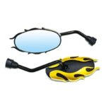 1Pair Motorcycle Universal Side Rear View Mirrors Back Side Mirrors For Dirt Bike honda Yamaha Kawasaki Suzuki TaoTao Lifan (Random Color) - Image 4