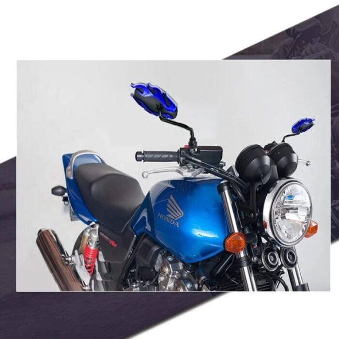 1Pair Motorcycle Universal Side Rear View Mirrors Back Side Mirrors For Dirt Bike honda Yamaha Kawasaki Suzuki TaoTao Lifan (Random Color) - Image 7