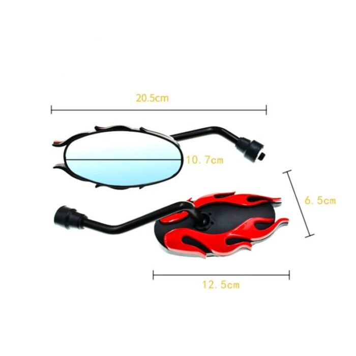 1Pair Motorcycle Universal Side Rear View Mirrors Back Side Mirrors For Dirt Bike honda Yamaha Kawasaki Suzuki TaoTao Lifan (Random Color) - Image 6