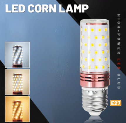 E27 LED Corn Light Lamp Bulb | 3 in 1 light modes Chandelier, Candle LED Light For Home & Decoration - 12W/16W