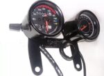 Cafe racer style double meter imported product for motorcycle (Color black) - Image 2