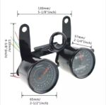 Cafe racer style double meter imported product for motorcycle (Color black) - Image 4