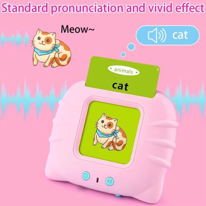 Talking flash cards Preschool learning toys Early Educational Toys English Learn to talk Learn words Learn English Learn(random color ) - Image 1