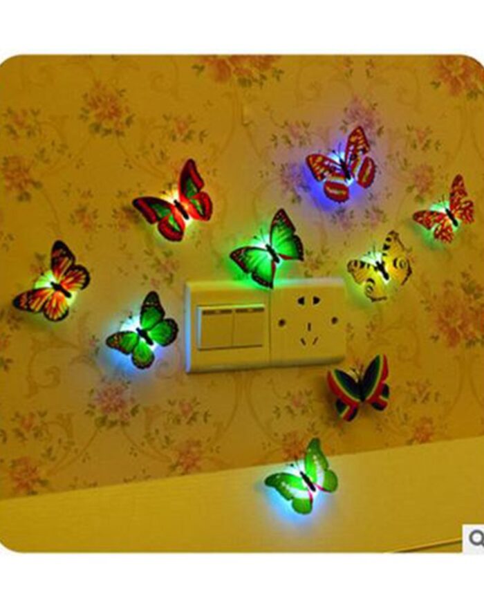 Glow In The Dark 3D Led Butterfly Night Light Led Color Changing for Kids Room (1 PCs Butterfly) - Image 1