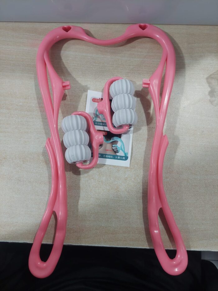 Manual Neck Massager For Cervical pain, deep Tissue | Handheld Massager Tool for Legs Waist Neck and Shoulder (Random color) - Image 23
