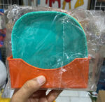 Plate set pack of 10 | Plastic Spit Bone Dish Plates Plates Set With Holder (Random Colours) - Image 2