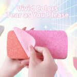 12-Layer Tearable Rainbow Rag, Reusable Dual Sided Dish Sponge, Rainbow Scrub Sponge, Multi-Purpose Cleaning Rag for Cars, Glass, Furniture (Random color) - Image 5