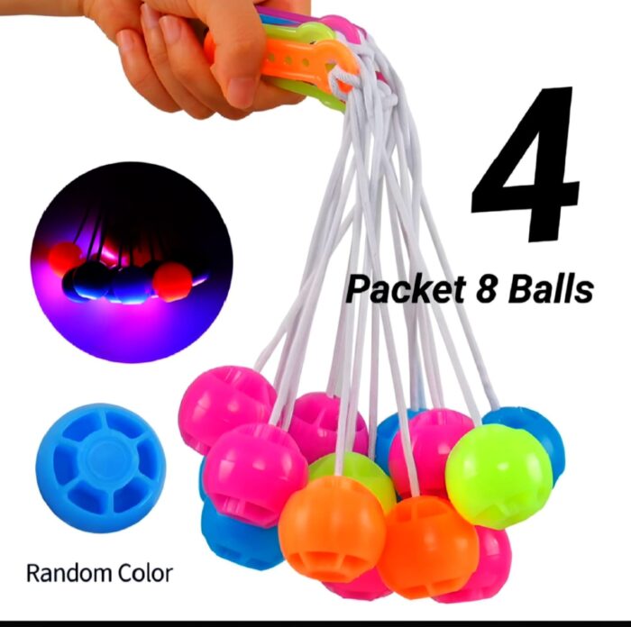 4 packet tak tak clacker ball | china ball | pack of 4 pair ( 8 balls ) for kids and adults (Random Color) - Image 1