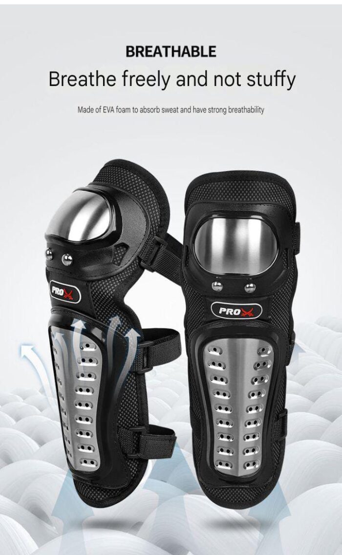 Motorcycle Elbow Pads for Men Stainless Steel Off-road Locomotive Protective Gear Anti-fall Riding Equipment (4 pcs) - Image 12