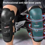 4 pcs Breathable Motorcycle Knee Elbow Pads, Motocross Elbow Pads, Windproof Motorbike Protective Gear, Anti-collision, Anti-fall, New - Image 3