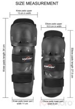 4 pcs Breathable Motorcycle Knee Elbow Pads, Motocross Elbow Pads, Windproof Motorbike Protective Gear, Anti-collision, Anti-fall, New - Image 8