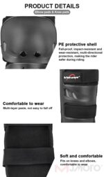 4 pcs Breathable Motorcycle Knee Elbow Pads, Motocross Elbow Pads, Windproof Motorbike Protective Gear, Anti-collision, Anti-fall, New - Image 14