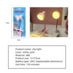 1Pc Mini Led Clamp Reading Lamp Night Lights (Random color) - Image 4
