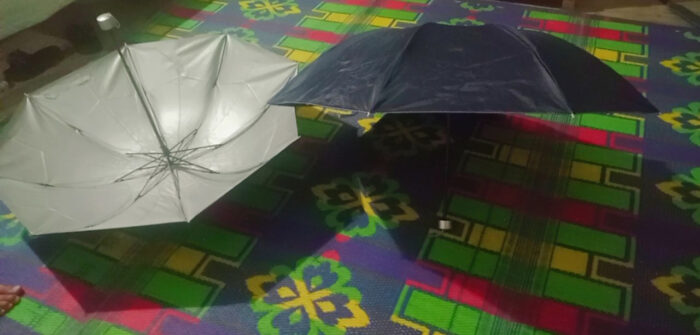 Portable Folding Umbrella for Men and Women - Random colors - Image 3