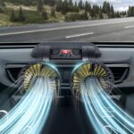 12v Car Dashboard cooling fan, dual head fan 360 degree rotation Fan for Cars - Image 4
