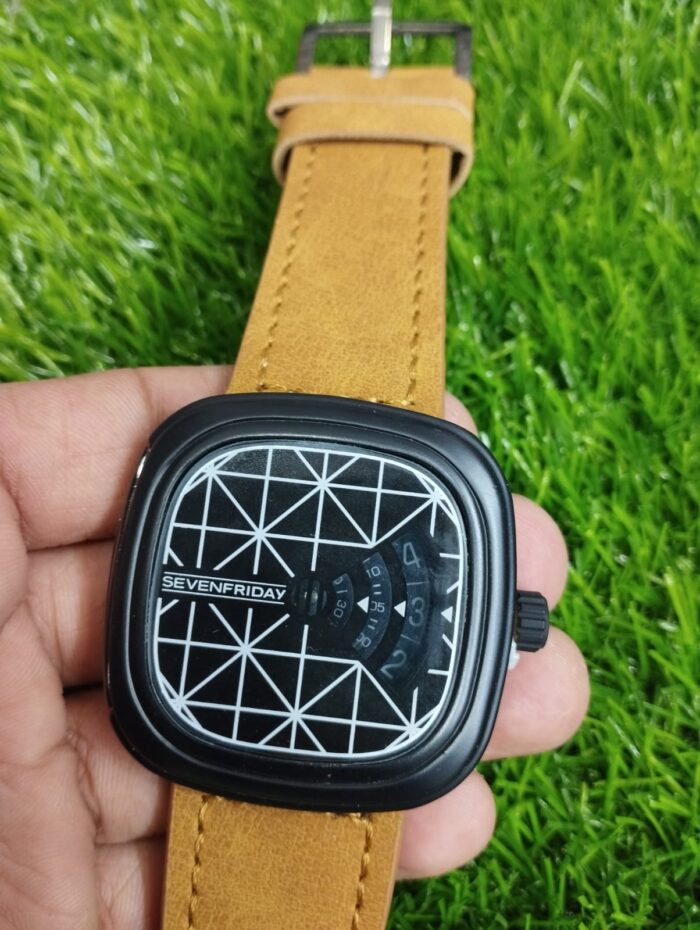 SEVEN FRIDAY Wrist Watch for Men - Without Box (Random Colors & Designs) - Image 2