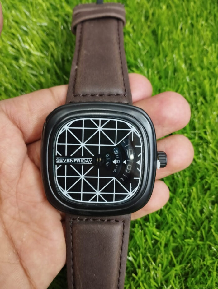 SEVEN FRIDAY Wrist Watch for Men - Without Box (Random Colors & Designs) - Image 14