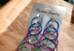 Trendy Plain Hoops, Pack Of 6 Multi Color - Image 6