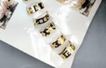 Pack Of 10 Adjustable Multiple Design Ring Set - Golden - Image 2