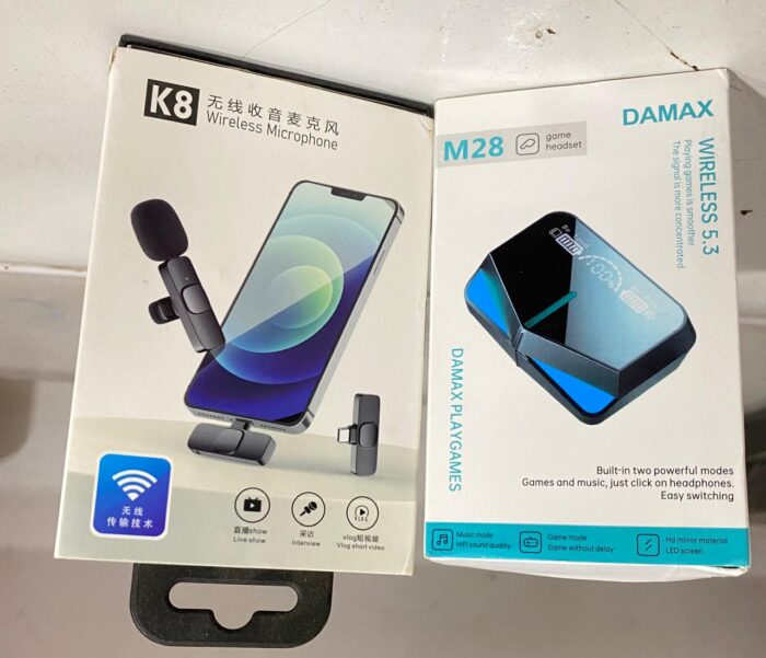 Deal pack of 2 - K8 Mic Collar Wireless Microphone & M28 airbuds Tws Wireless Earbuds - Image 2