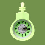 Mini Guitar-Shaped Desk Alarm Clock with Quartz Movement - Image 12