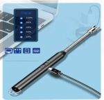 Arc Lighter With Usb Charging,flameless Windproof,led Battery Display,safety Switch,rotate 360 Degrees,for Aromatherapy (random Colors) - Image 9